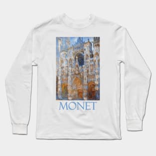 Rouen Cathedral, Magic in Blue (1894) by Claude Monet Long Sleeve T-Shirt